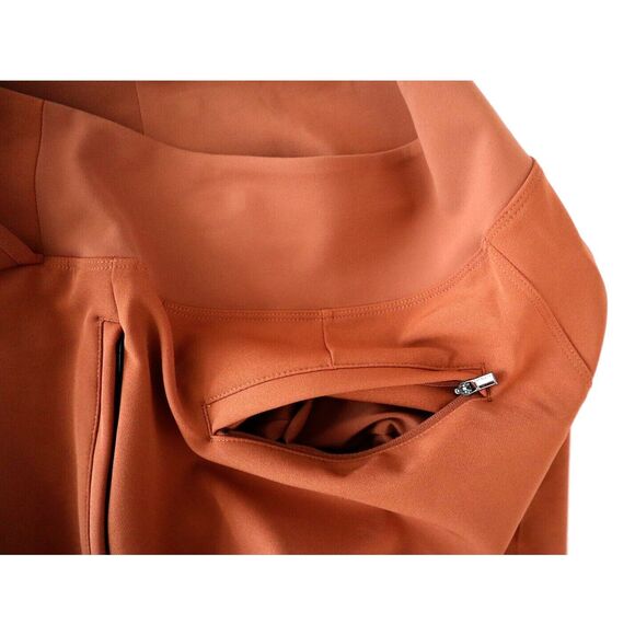 Athleta 658452-00 Women's Sz 4 Rust Brown Endless Pleated Skort - Picture 6 of 11